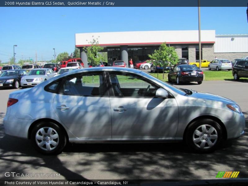 QuickSilver Metallic / Gray 2008 Hyundai Elantra GLS Sedan
