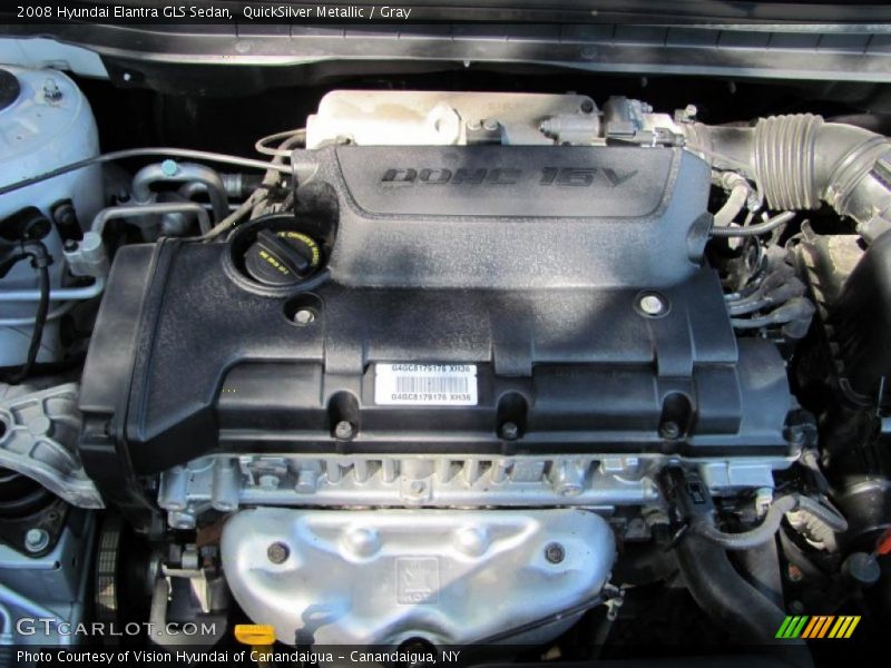 QuickSilver Metallic / Gray 2008 Hyundai Elantra GLS Sedan