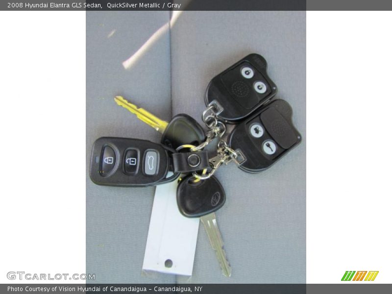 QuickSilver Metallic / Gray 2008 Hyundai Elantra GLS Sedan