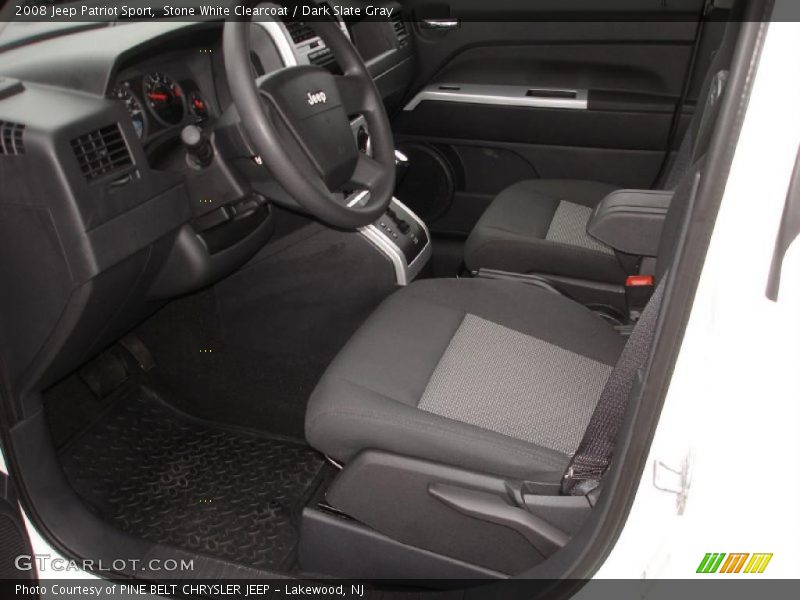 Stone White Clearcoat / Dark Slate Gray 2008 Jeep Patriot Sport