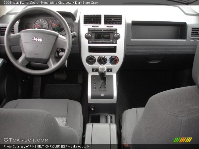 Stone White Clearcoat / Dark Slate Gray 2008 Jeep Patriot Sport