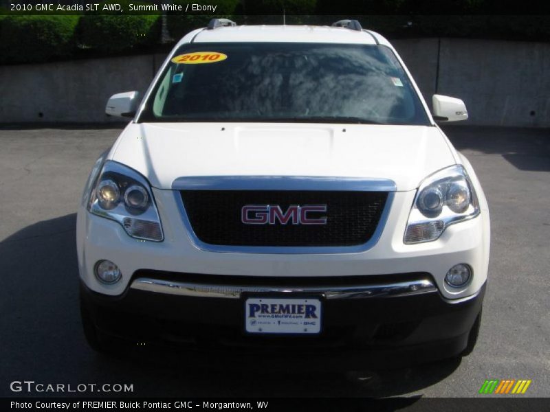 Summit White / Ebony 2010 GMC Acadia SLT AWD