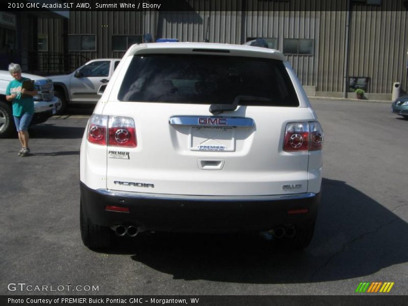 Summit White / Ebony 2010 GMC Acadia SLT AWD