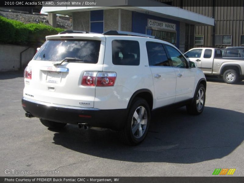 Summit White / Ebony 2010 GMC Acadia SLT AWD