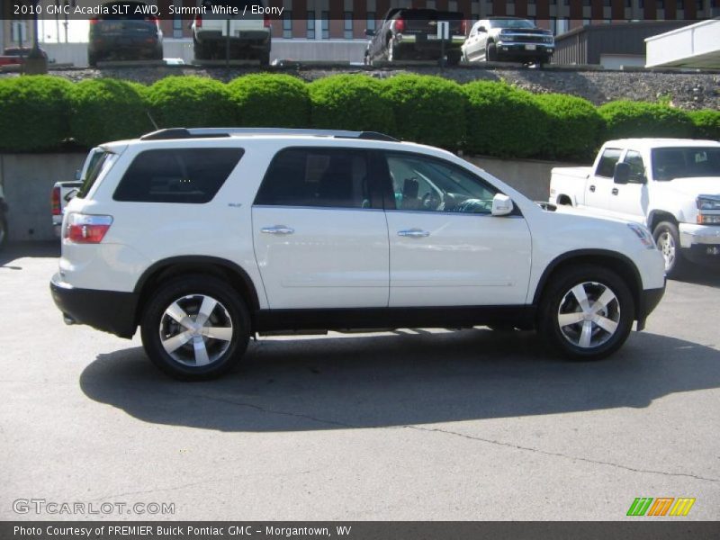 Summit White / Ebony 2010 GMC Acadia SLT AWD