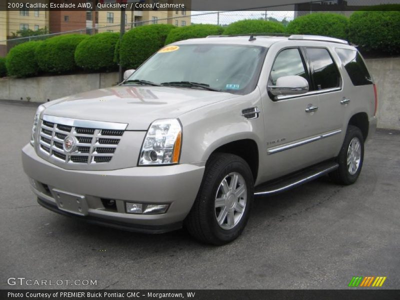 Quicksilver / Cocoa/Cashmere 2009 Cadillac Escalade AWD