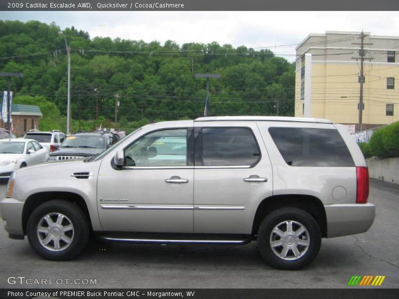 Quicksilver / Cocoa/Cashmere 2009 Cadillac Escalade AWD