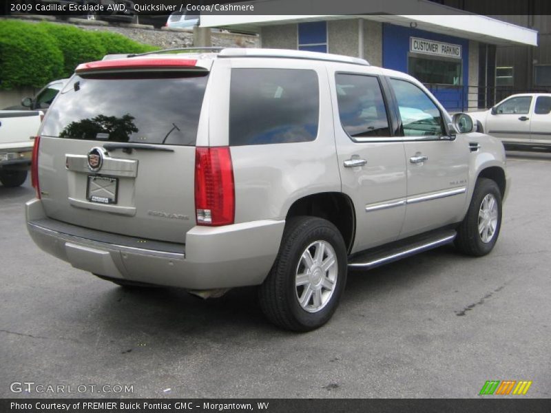 Quicksilver / Cocoa/Cashmere 2009 Cadillac Escalade AWD