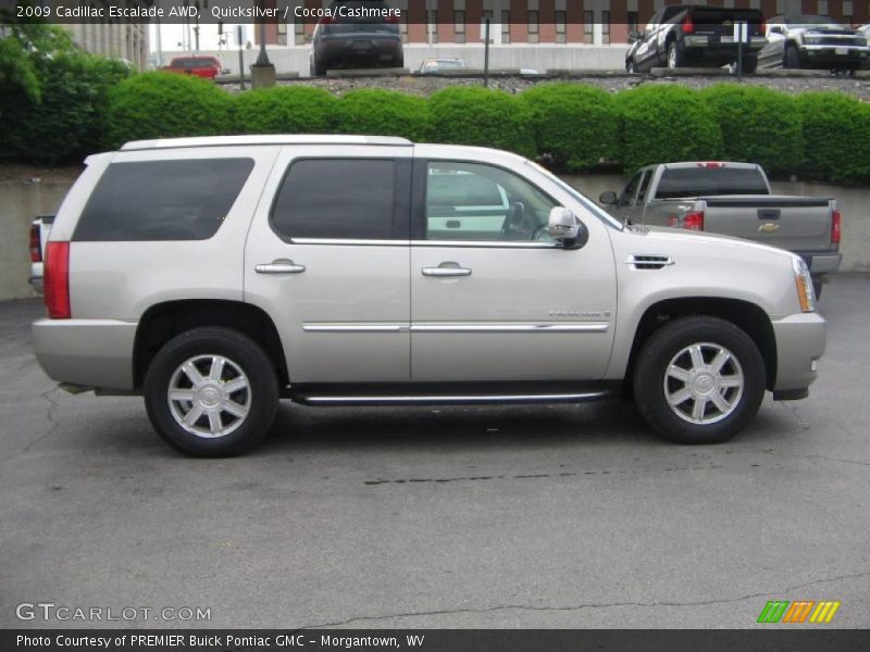 Quicksilver / Cocoa/Cashmere 2009 Cadillac Escalade AWD