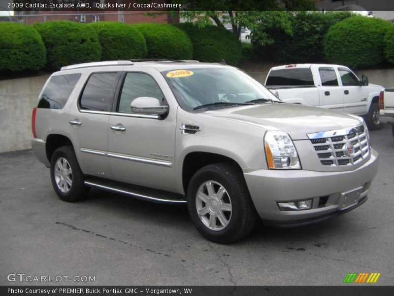 Quicksilver / Cocoa/Cashmere 2009 Cadillac Escalade AWD