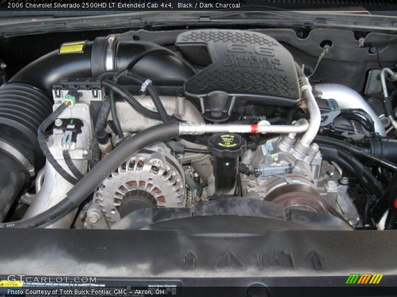 Black / Dark Charcoal 2006 Chevrolet Silverado 2500HD LT Extended Cab 4x4