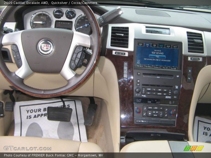 Quicksilver / Cocoa/Cashmere 2009 Cadillac Escalade AWD