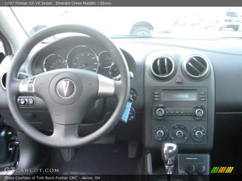 Emerald Green Metallic / Ebony 2007 Pontiac G6 V6 Sedan