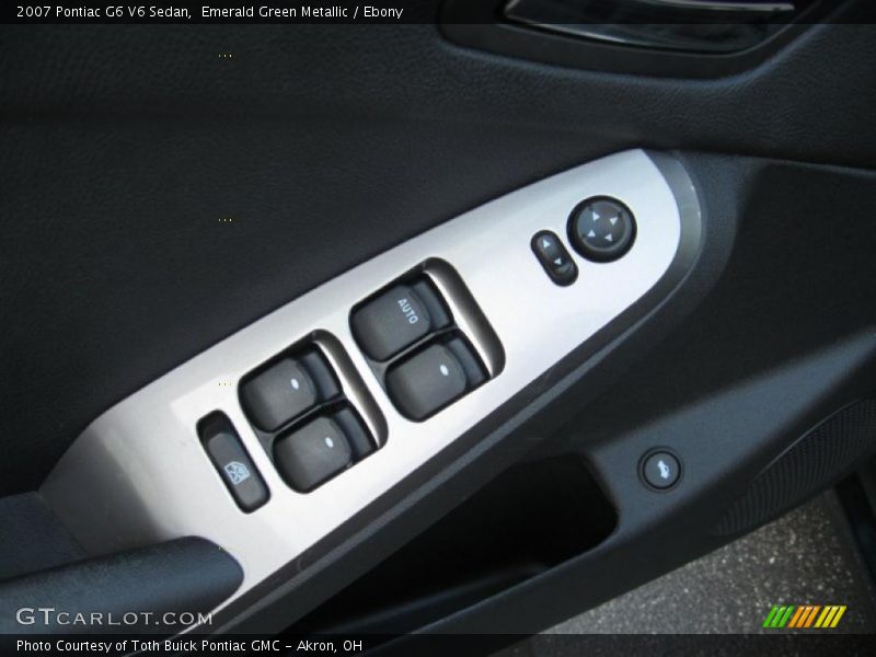 Emerald Green Metallic / Ebony 2007 Pontiac G6 V6 Sedan