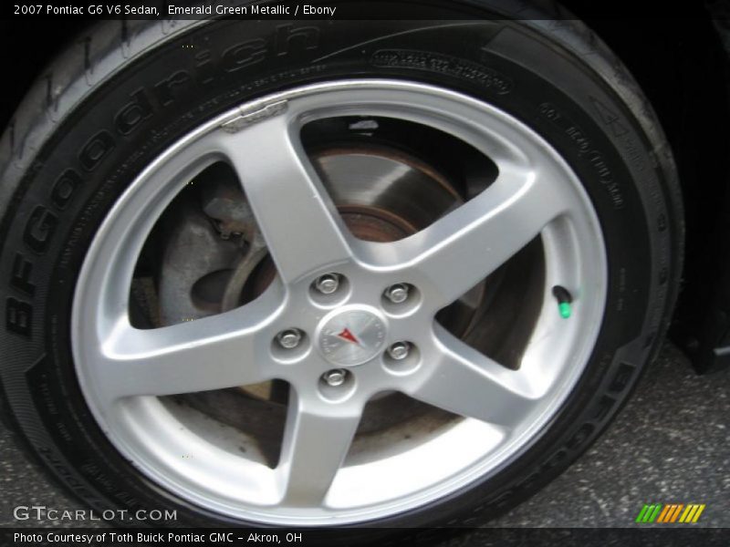 Emerald Green Metallic / Ebony 2007 Pontiac G6 V6 Sedan