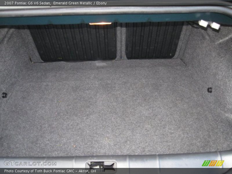 Emerald Green Metallic / Ebony 2007 Pontiac G6 V6 Sedan