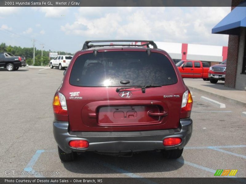 Merlot / Gray 2001 Hyundai Santa Fe GL