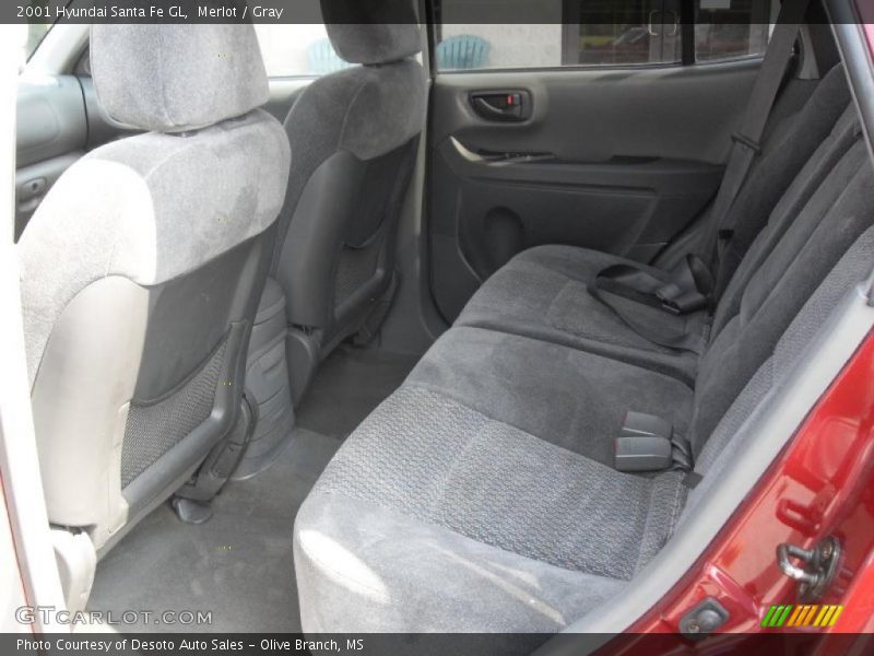 Merlot / Gray 2001 Hyundai Santa Fe GL