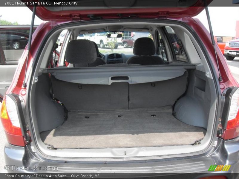 Merlot / Gray 2001 Hyundai Santa Fe GL