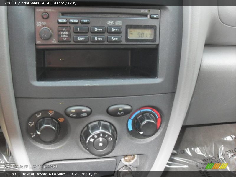 Merlot / Gray 2001 Hyundai Santa Fe GL