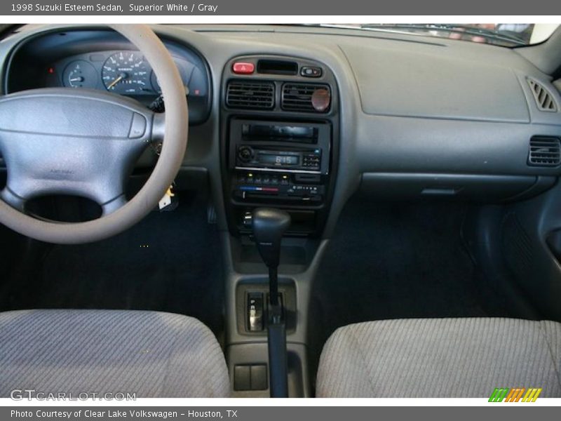 Superior White / Gray 1998 Suzuki Esteem Sedan