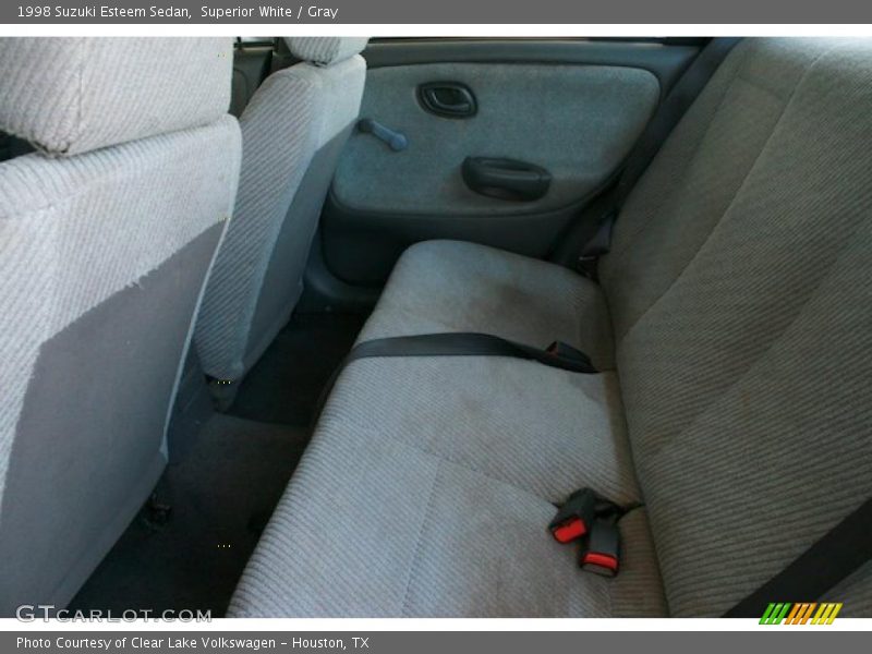 Superior White / Gray 1998 Suzuki Esteem Sedan