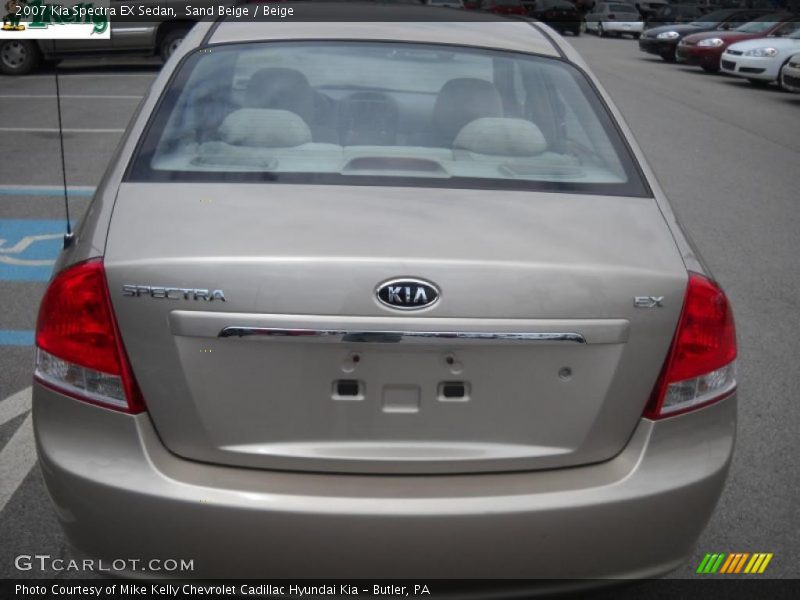 Sand Beige / Beige 2007 Kia Spectra EX Sedan