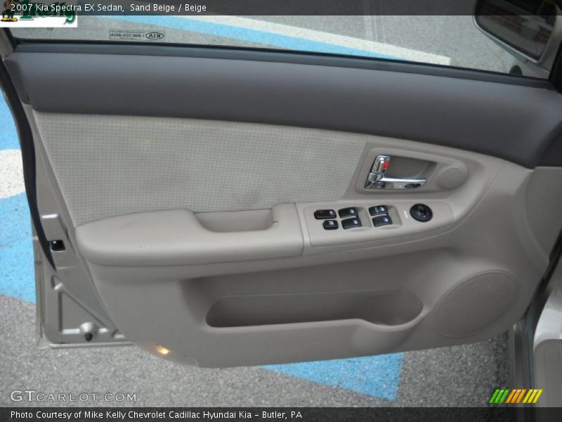 Sand Beige / Beige 2007 Kia Spectra EX Sedan