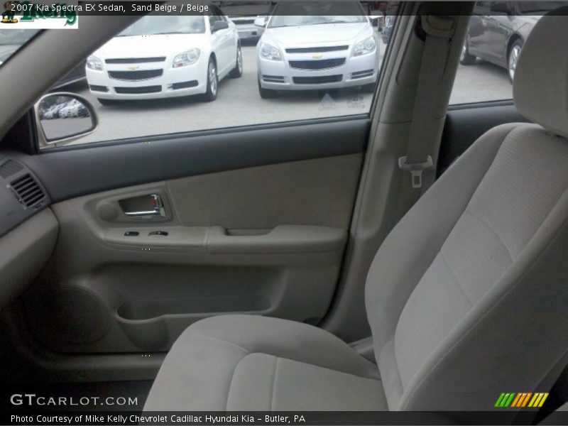 Sand Beige / Beige 2007 Kia Spectra EX Sedan