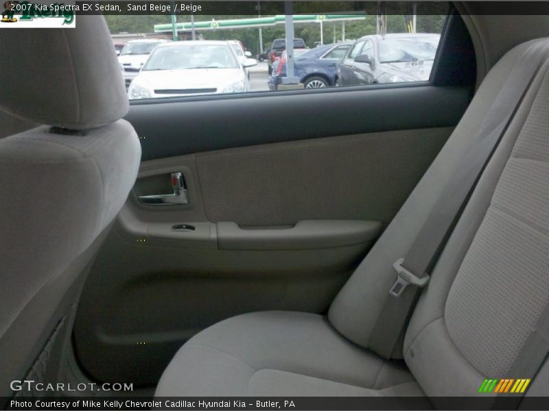 Sand Beige / Beige 2007 Kia Spectra EX Sedan