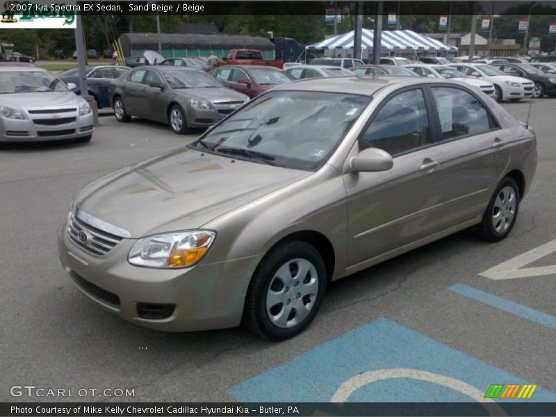 Sand Beige / Beige 2007 Kia Spectra EX Sedan