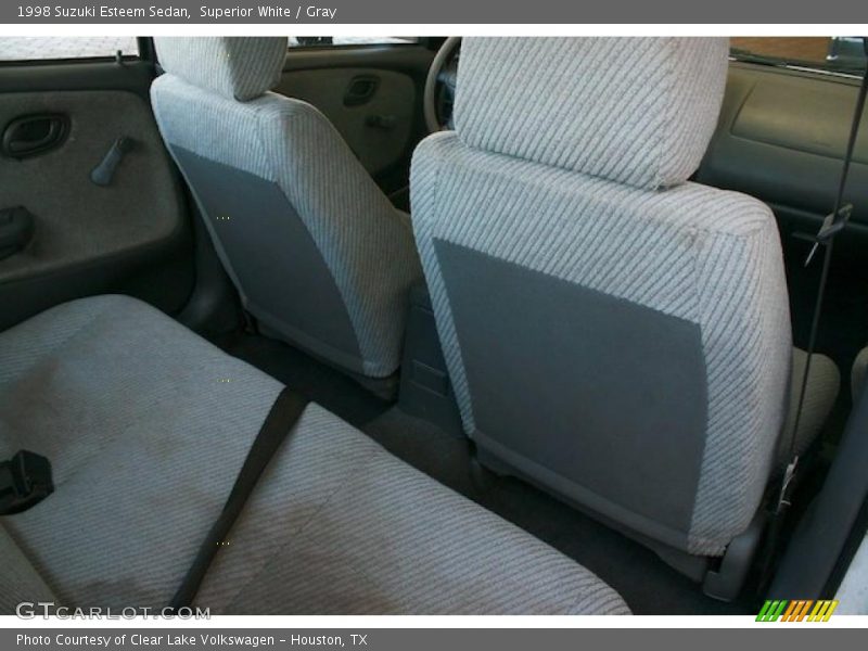 Superior White / Gray 1998 Suzuki Esteem Sedan