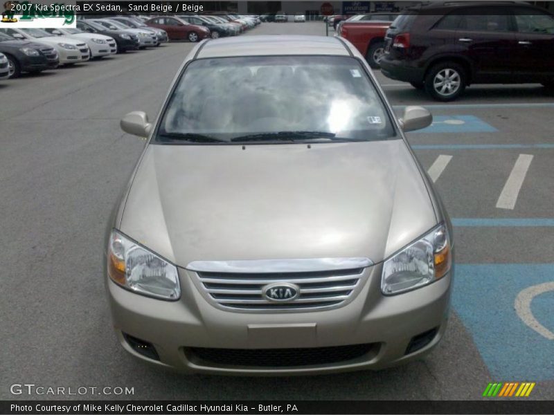 Sand Beige / Beige 2007 Kia Spectra EX Sedan