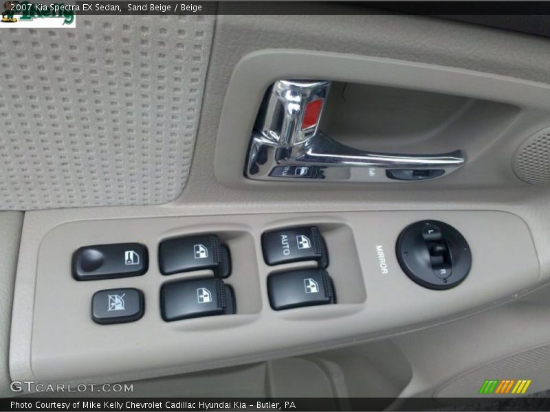 Sand Beige / Beige 2007 Kia Spectra EX Sedan