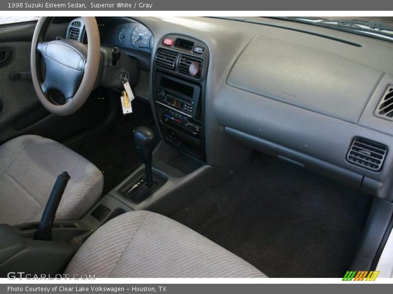 Superior White / Gray 1998 Suzuki Esteem Sedan
