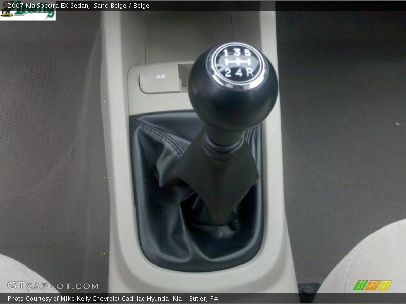 Sand Beige / Beige 2007 Kia Spectra EX Sedan