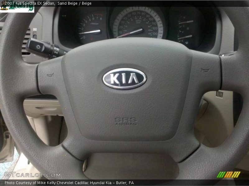 Sand Beige / Beige 2007 Kia Spectra EX Sedan
