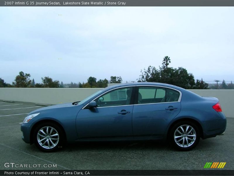 Lakeshore Slate Metallic / Stone Gray 2007 Infiniti G 35 Journey Sedan