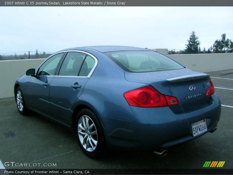 Lakeshore Slate Metallic / Stone Gray 2007 Infiniti G 35 Journey Sedan