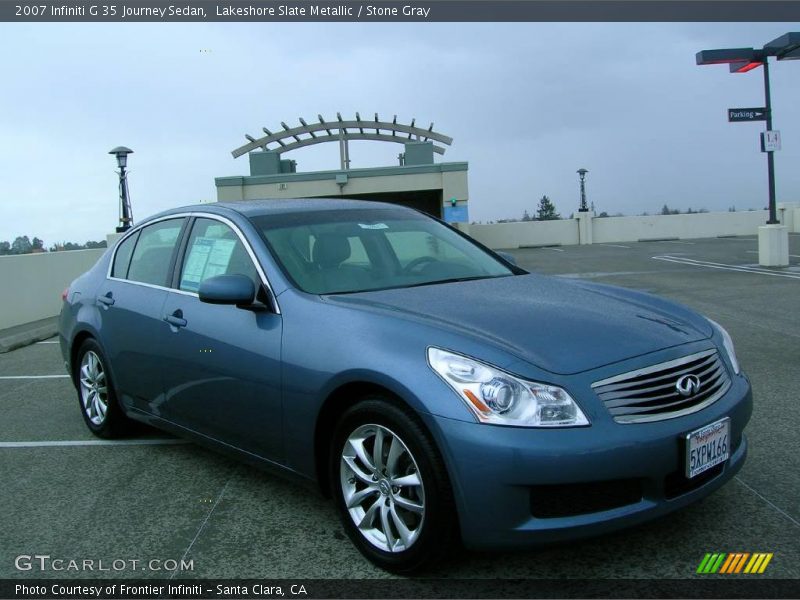 Lakeshore Slate Metallic / Stone Gray 2007 Infiniti G 35 Journey Sedan
