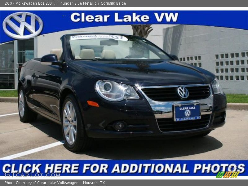 Thunder Blue Metallic / Cornsilk Beige 2007 Volkswagen Eos 2.0T