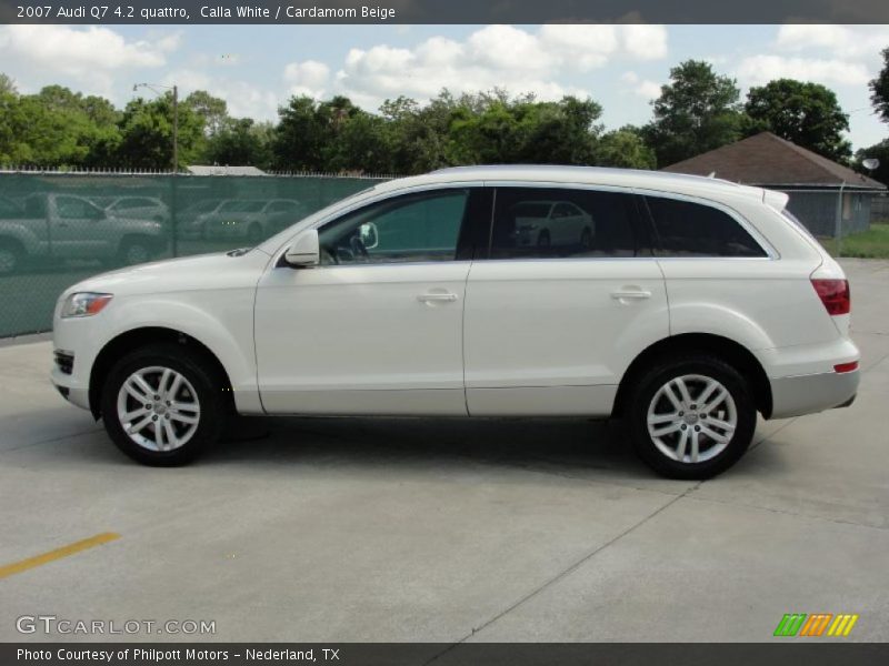 Calla White / Cardamom Beige 2007 Audi Q7 4.2 quattro
