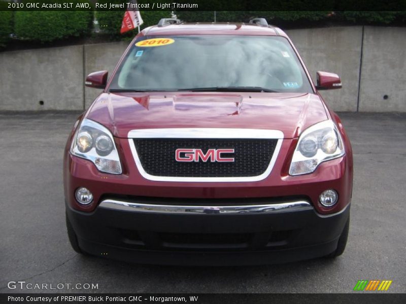 Red Jewel Tintcoat / Light Titanium 2010 GMC Acadia SLT AWD