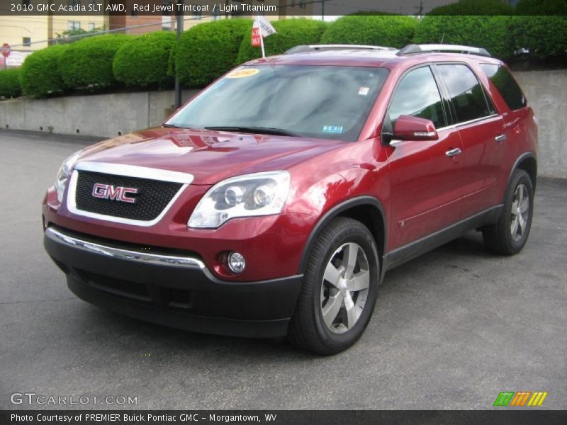 Red Jewel Tintcoat / Light Titanium 2010 GMC Acadia SLT AWD