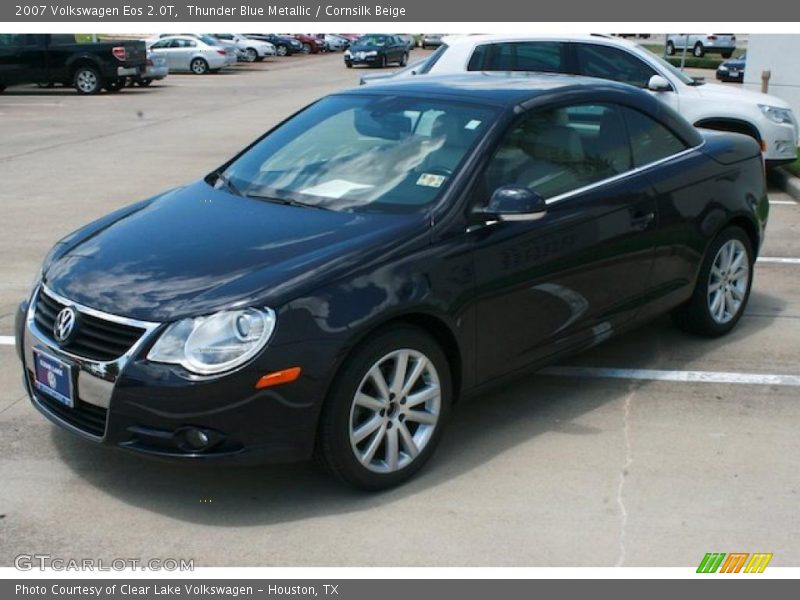 Thunder Blue Metallic / Cornsilk Beige 2007 Volkswagen Eos 2.0T