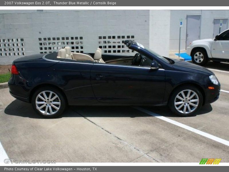 Thunder Blue Metallic / Cornsilk Beige 2007 Volkswagen Eos 2.0T