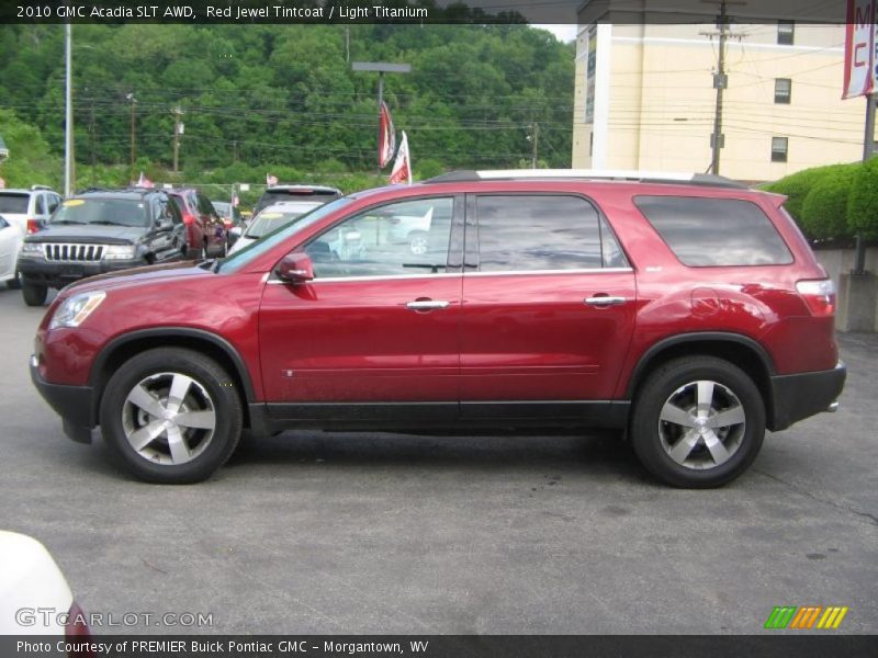 Red Jewel Tintcoat / Light Titanium 2010 GMC Acadia SLT AWD