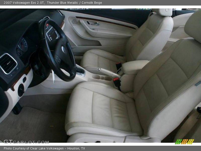 Thunder Blue Metallic / Cornsilk Beige 2007 Volkswagen Eos 2.0T