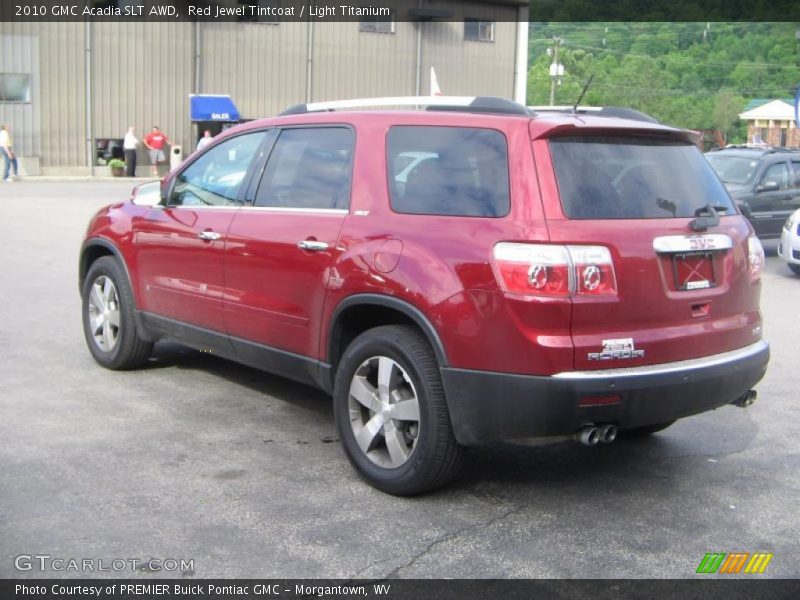 Red Jewel Tintcoat / Light Titanium 2010 GMC Acadia SLT AWD