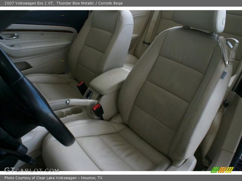 Thunder Blue Metallic / Cornsilk Beige 2007 Volkswagen Eos 2.0T